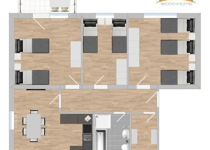 Sad502 - Komfortable Monteurwohnung Apartman Schwandorf in Bayern